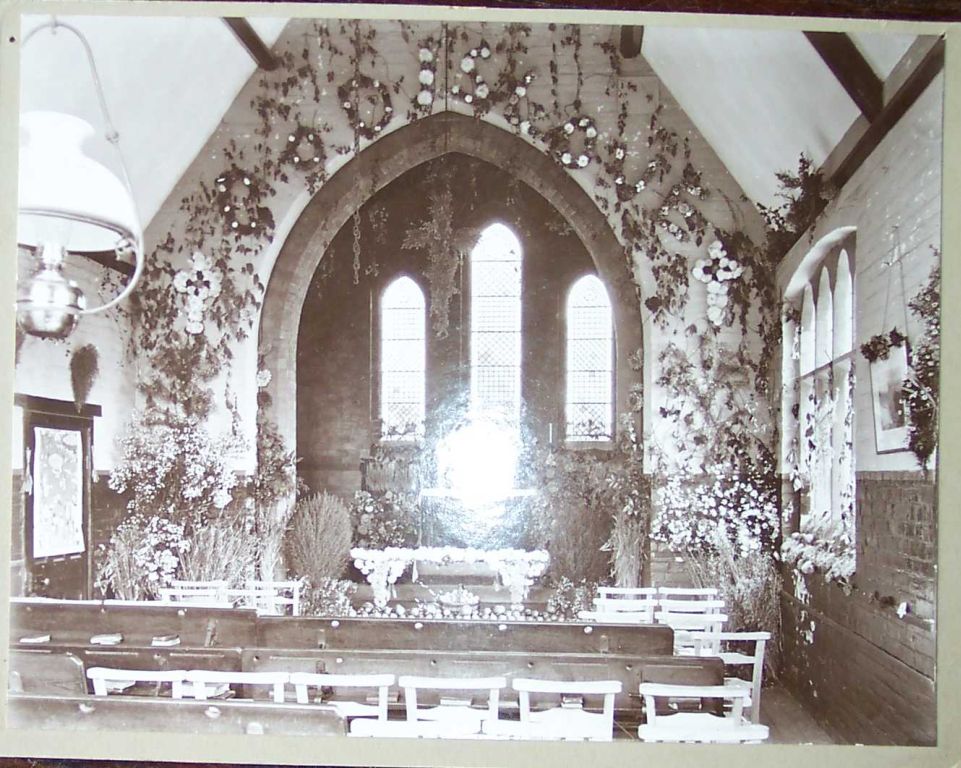 The interior of Hankelow Primary School, looking East