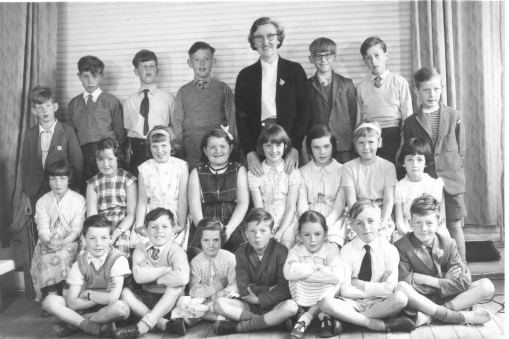 Pupils and teachers at Hankelow Primary School - undated photograph 4