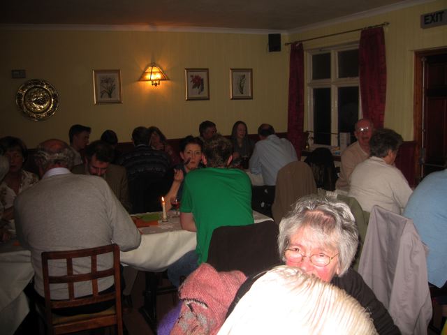 Photographs taken during the Autumn Supper in the White Lion in November 2007