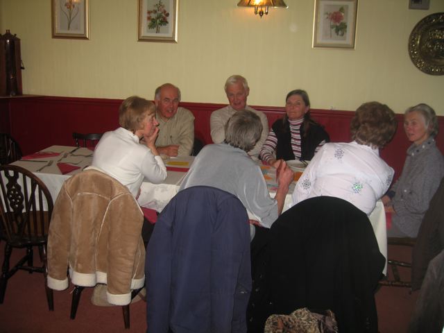 Photographs taken during the Autumn Supper in the White Lion in November 2007