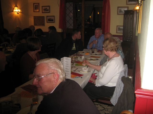 Photographs taken during the Autumn Supper in the White Lion in November 2007