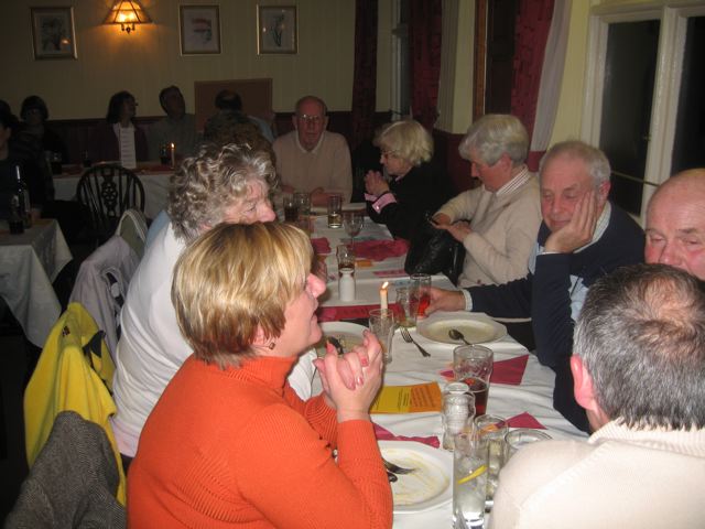 Photographs taken during the Autumn Supper in the White Lion in November 2007