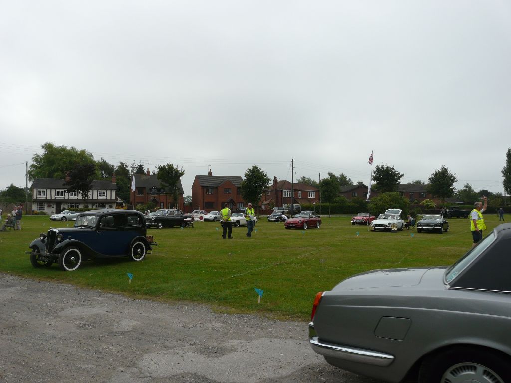 Photographs taken on Hankelow Green as vehicles arrive for the Festival of Transport 2008