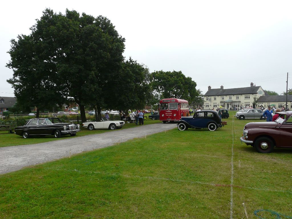 Photographs taken on Hankelow Green as vehicles arrive for the Festival of Transport 2008