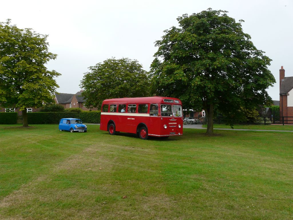 Photographs taken on Hankelow Green as vehicles arrive for the Festival of Transport 2008