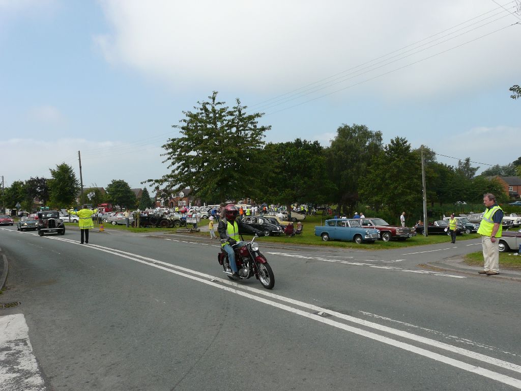 Photographs taken on Hankelow Green as vehicles arrive for the Festival of Transport 2008