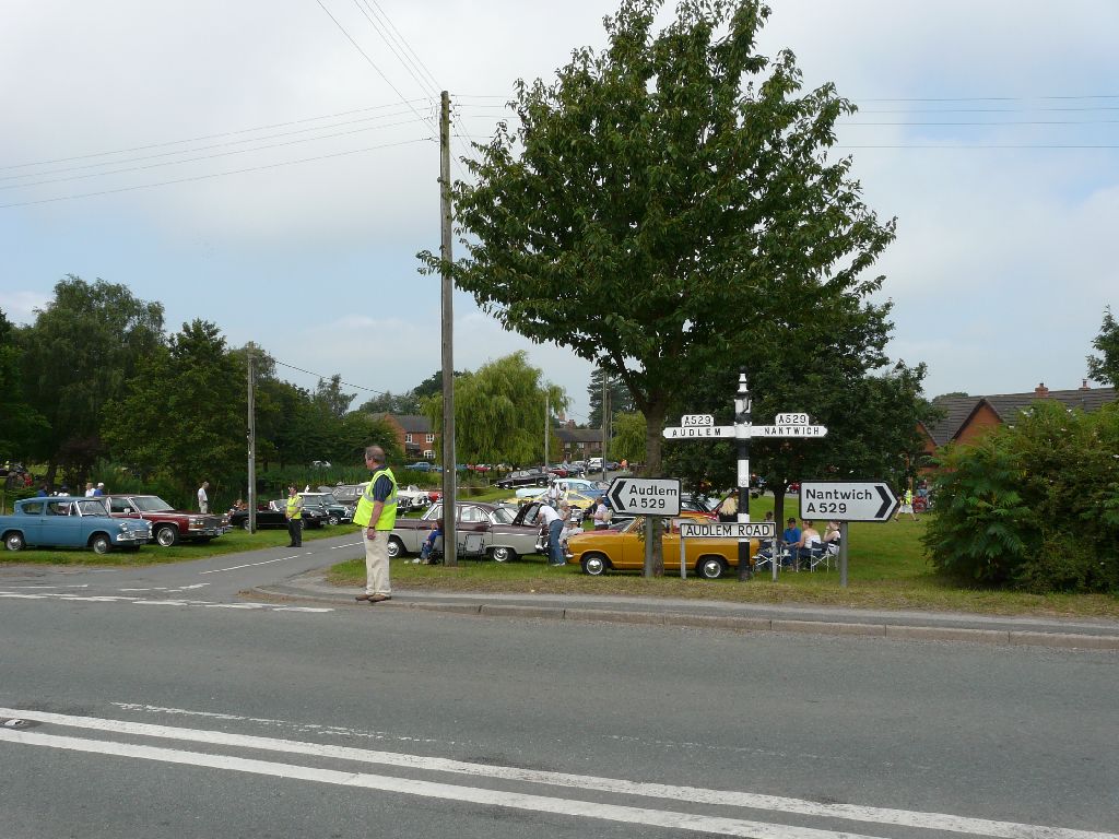 Photographs taken on Hankelow Green as vehicles arrive for the Festival of Transport 2008