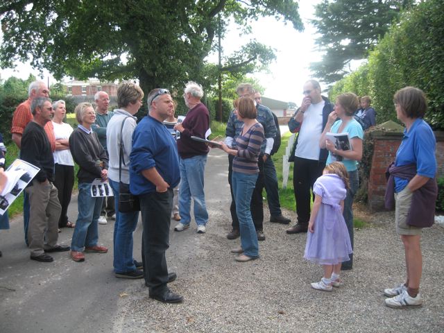 Photograph taken on the Hankelow History Walk 2007