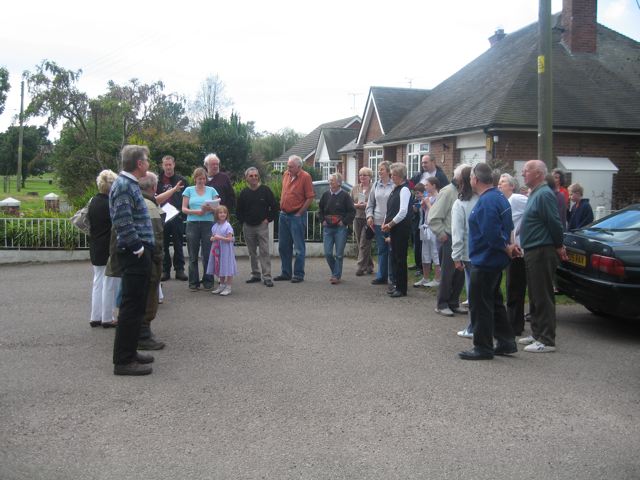 Photograph taken on the Hankelow History Walk 2007