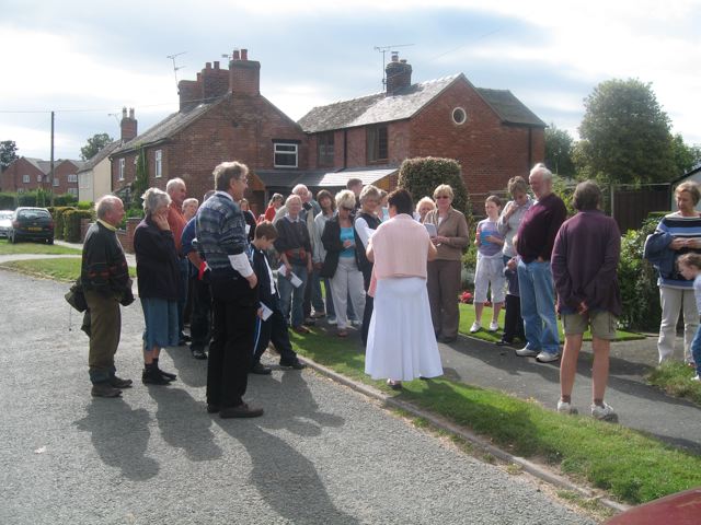 Photograph taken on the Hankelow History Walk 2007